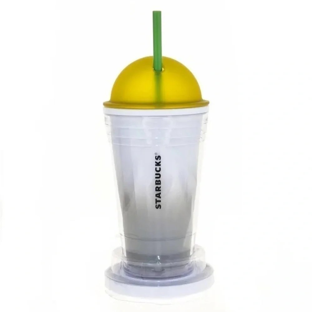 Starbucks Chiseled Dome White Cold Cup Faceted Acrylic Cup Frappuccino